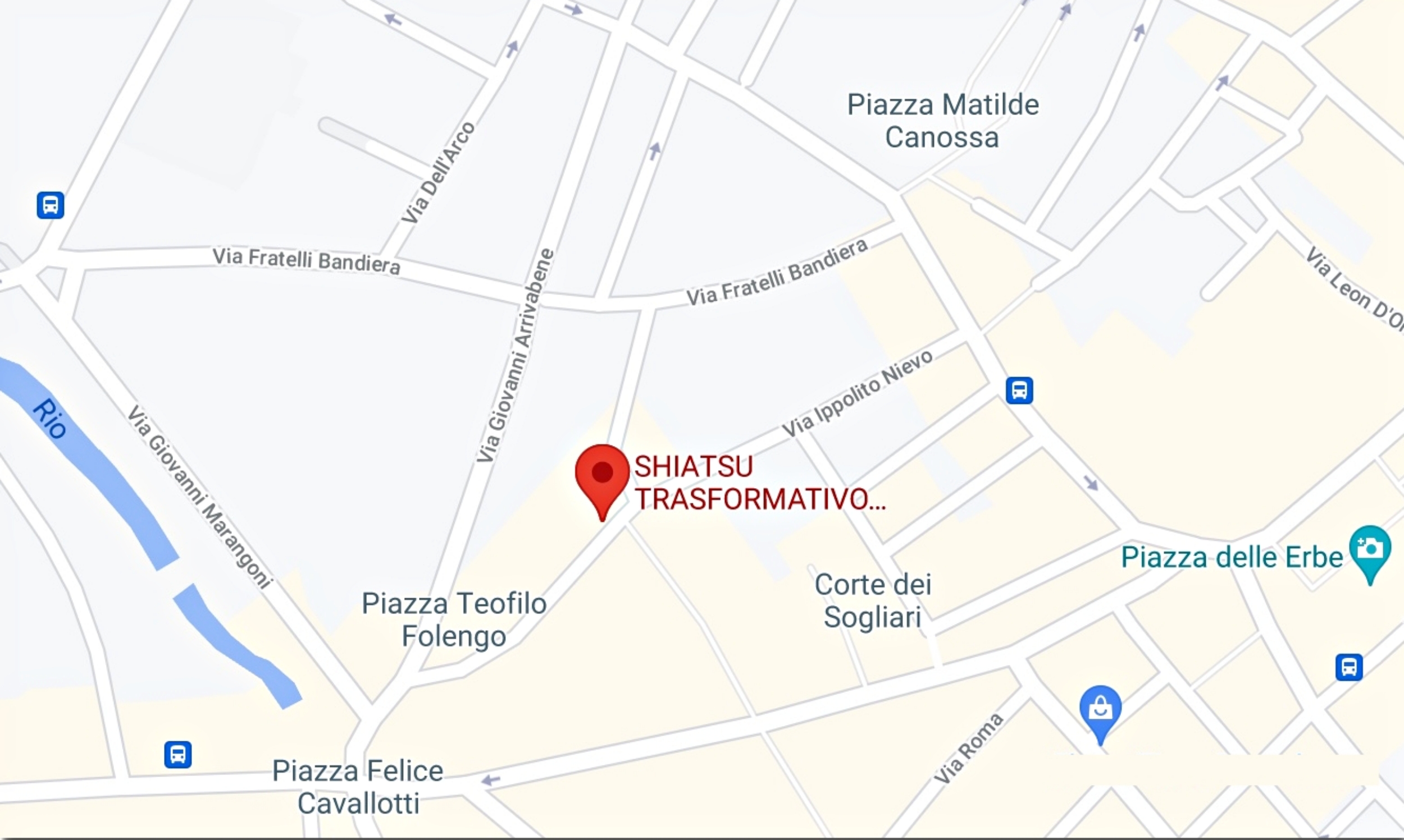 Mappa per raggiungere lo Studio